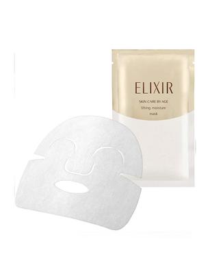 ELIXIR Lift Moist Mask W 30 мл x 6 листов Маска для лица для и Superieur путем укрепления, увлажнения, антивозрастного ухода, увлажнения. Shiseido.