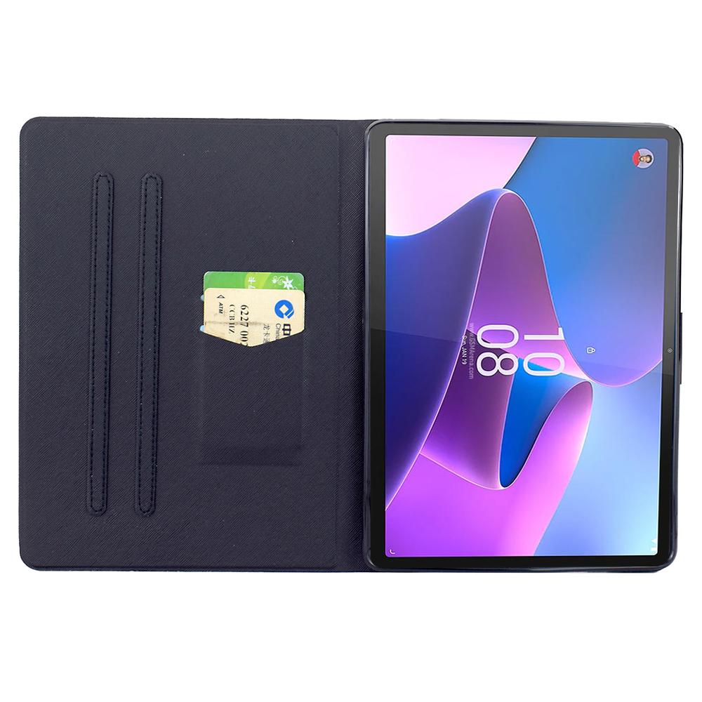 Чехол-подставка для Lenovo Tab P11 Gen 2 TB-350 с печатью узора, кожаная обложка для планшета с функцией автоматического пробуждения/сна
