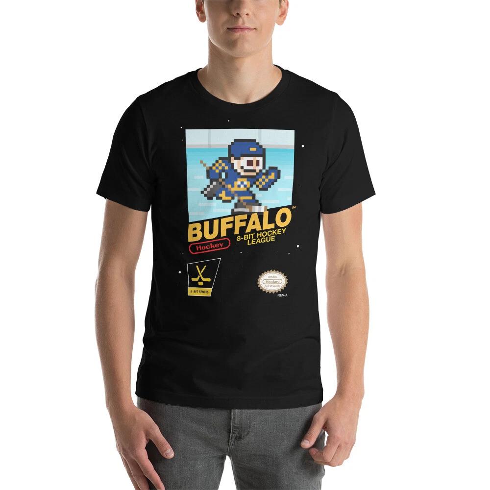 Игровая футболка Buffalo Sabres в стиле 8-бит Retro NES Nintendo Ретро Футболка
