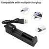 Зарядное устройство для аккумуляторов 18650 1 слот Аккумуляторы USB Универсальная умная быстрая зарядка для 14500 16650 14650 18500 Аксессуары