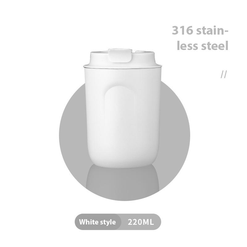 220Ml Stainless Steel Mini Coffee Cup Water Bottle Leak-Proof Car Vacuum Flask Travel Insulated Bottle Thermos Mug