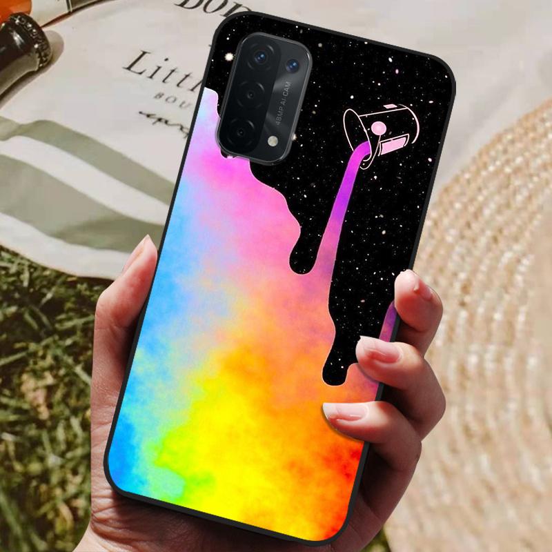 Чехол для Oppo A54 5G Силиконовая задняя крышка Чехол для телефона для Oppo A54 5G CPH2195 Чехлы Мягкий бампер coque для OPPOA54 A 54 5G 6,5 дюйма