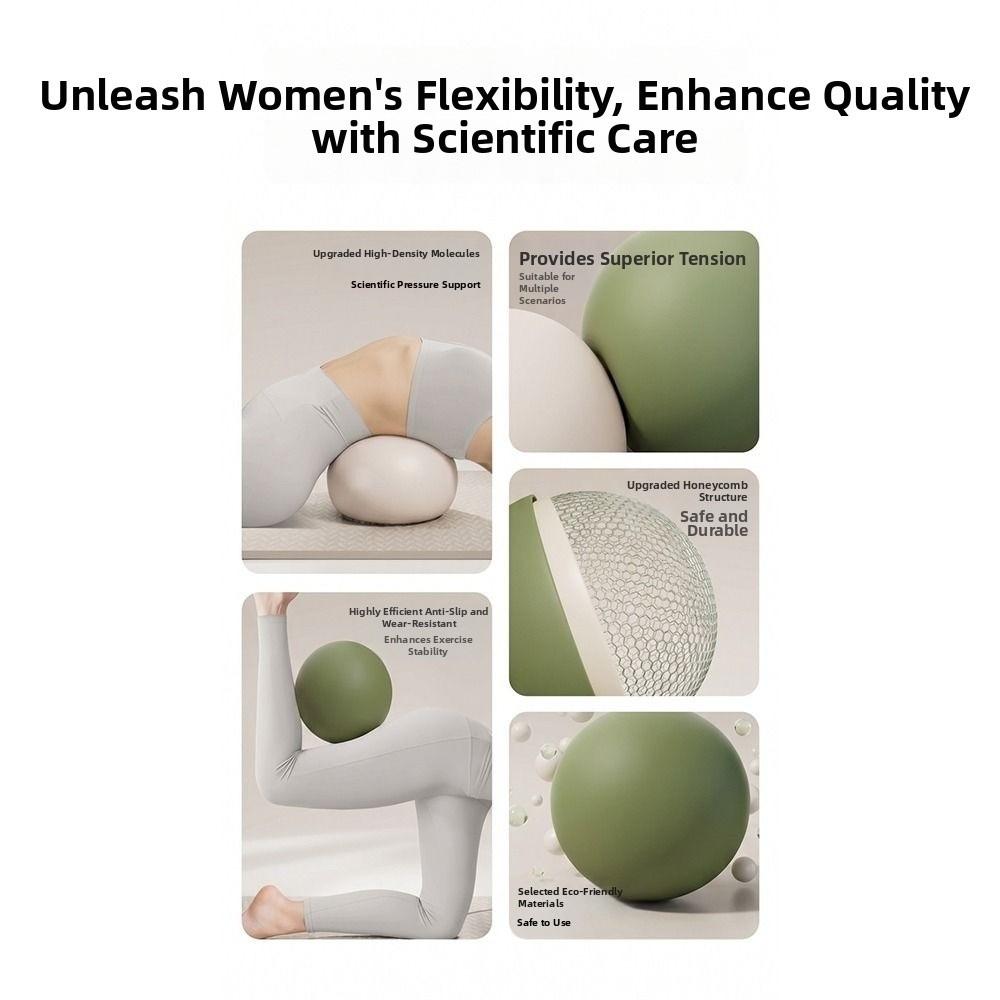 Soft Yoga Ball Inflatable Fitness Pilates Ball Household Pilates Ball Pilates