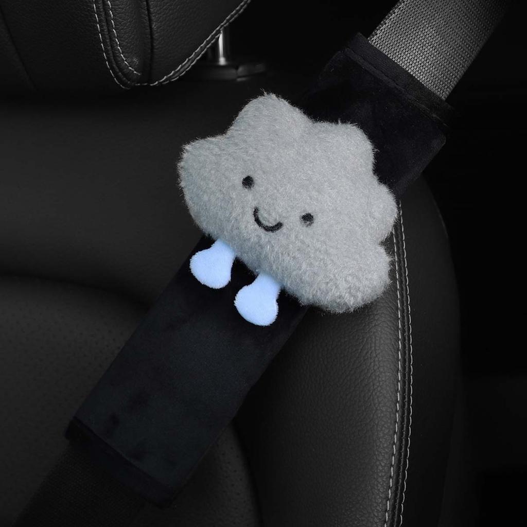 A Cute Cloud Doll Plush Car Seat Belt Shoulder Protector Safety Belt Cover
