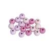 Assortment. Wooden Beads, FSC 100%, 6mm, Pink Tones, Polished, 116 Pcs