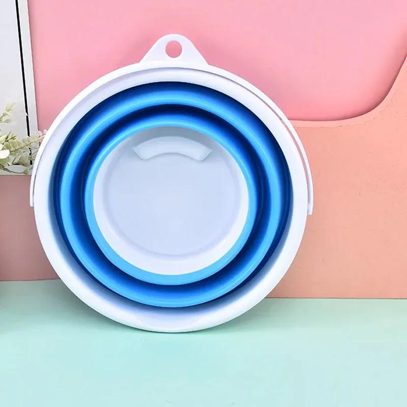 Practical Collapsible Bucket Plastic Home Car Wash Portable Small Bath Art Storage Water Station Wagon Fishing Outdoors