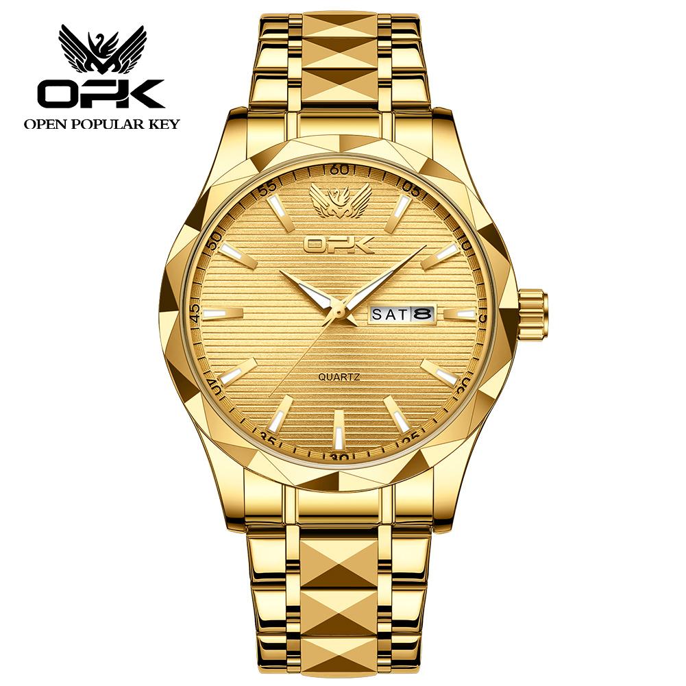 OPK brand popular waterproof men's quartz watch 8164