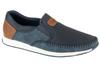 Moccasins, Mens Navy Half Shoes