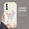 Милый мультяшный узор, кремовая текстура, мягкий силиконовый чехол с волнистыми краями, чехол для телефона Samsung