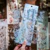 DIY Crafts Moonlight Flower Collage Decals Handmade Holographic Laser Sticker  Cellphone