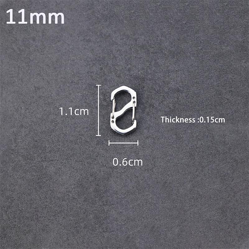 Пряжка для рюкзака из нержавеющей стали S-образный карабин с замком для мини-рюкзаков для отдыха на природе, крючок для багажа, противоугонный ключ-замок