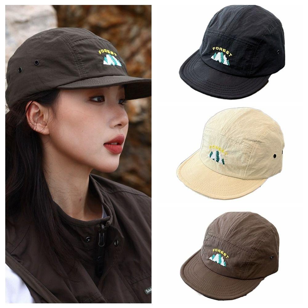 Japanese Style Sun Hat Quick-Dry Peaked Cap Simple Short Brim Baseball Cap Hiking