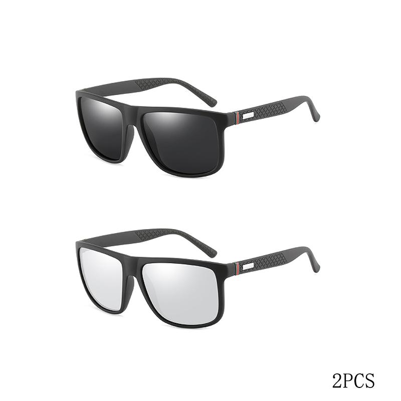 Модные винтажные квадратные поляризованные солнцезащитные очки для мужчин и женщин, роскошные брендовые дизайнерские мужские солнцезащитные очки для вождения, рыбалки, очки UV400 для мужчин