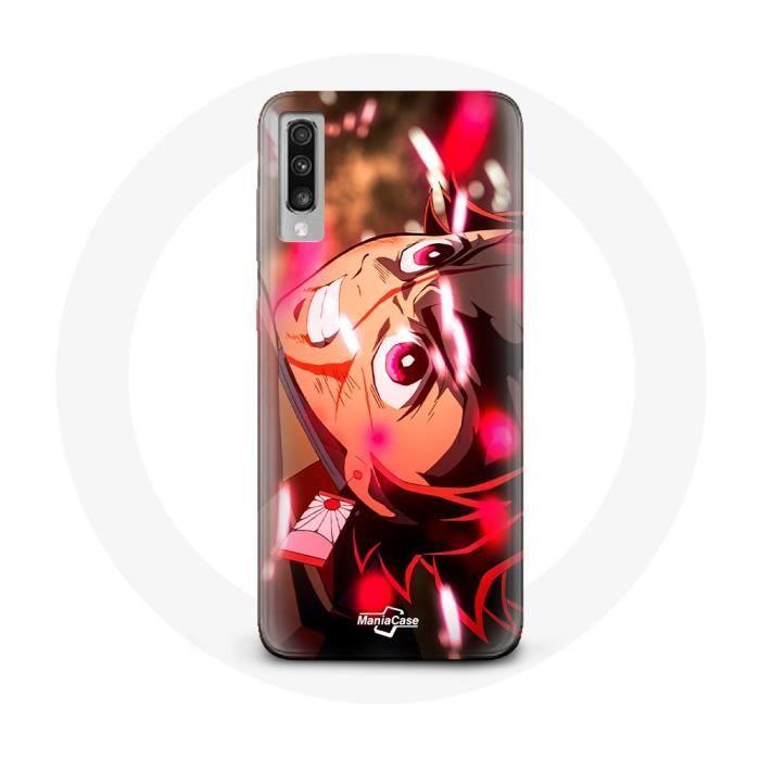Coque pour Samsung Galaxy A50 Tanjiro Demon Slayer Kimetsu no Yaiba en colère