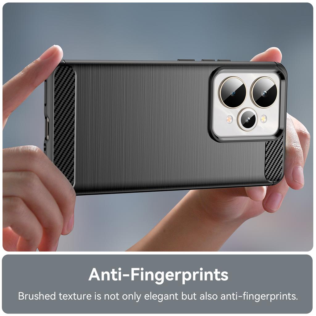 For Realme 15 Pro 5G/15 5G Case Protective Phone Cover Carbon Fiber Texture Brushed