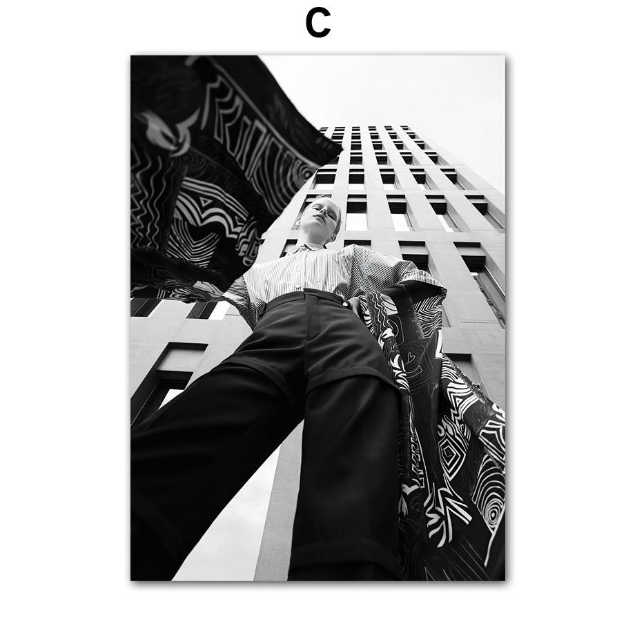 Wall Art Canvas Painting Racing Car Paris Towel Shopping Girl Gift Black White Home Decor Poster Print Living Room Wall Pictures