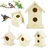 Hot Sale Practical Hummingbird House With Hanging Rope Home Gardening 6 Decoration Bird's Small Nest