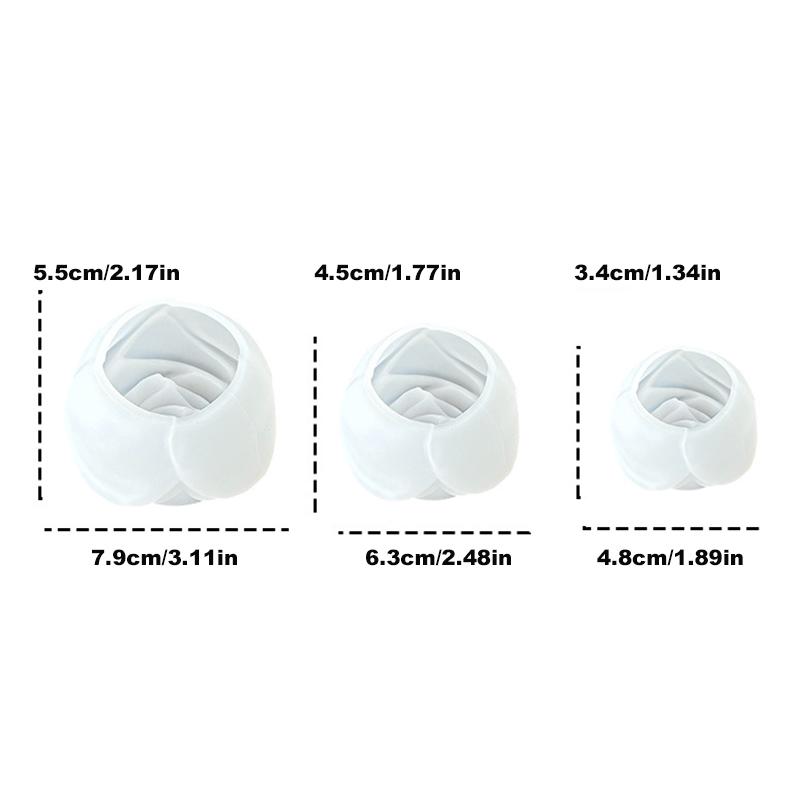Multi Size 3D Flower Shape Silicone Rose Mold Candle Mould Handmade Soap Mold Wedding Cake Decor Jelly Valentine's Day Gift DIY