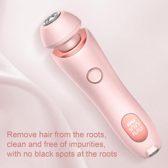 Women Electric Shaver Double Heads USB Rechargeable Waterproof Portable Face Body Bikini Area Arm Leg Hair Removal Epilator Razor Trimmer