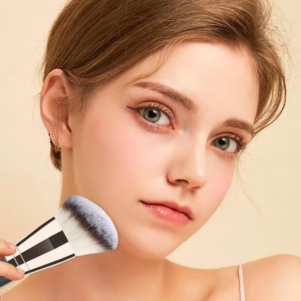 2/4/5Pcs Flat Top Dual-ended Makeup Brushes Soft Bristle Foundation Brush Set  Beginner Makeup