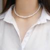 Temperament All-Match Pearl Necklace Women's Single Layer Necklace Clavicle Chain