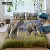 Пододеяльник 3D Слон африканское сафари животное комплект одеяла дикой природы в этническом стиле постельное белье Настенный декор Спальня Женщины Мужчины Дети