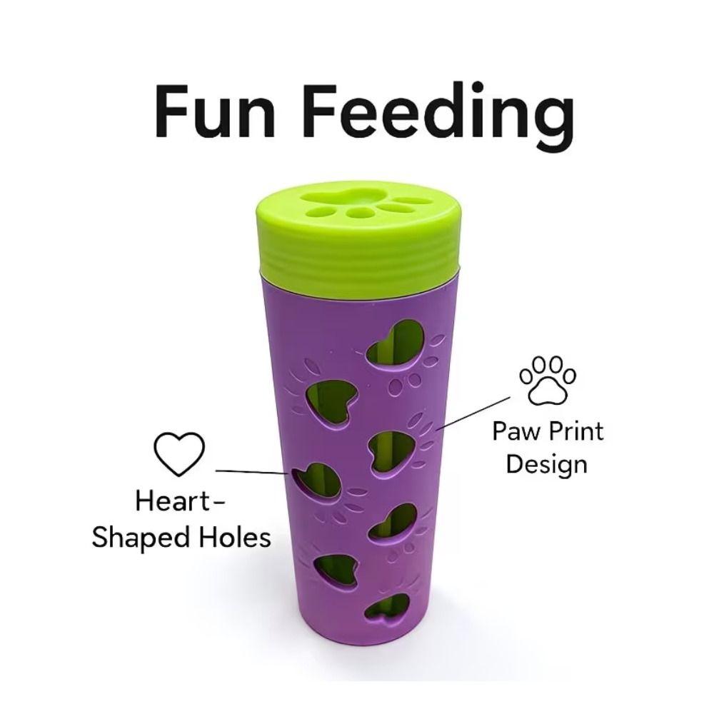 Dog Paw Pattern Pet Leaking Food Toy Teeth Grinding Pet Snack Roller  Pet Self-play