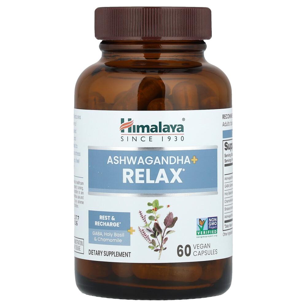 Himalaya Ашваганда + Релакс Вегетарианские Капсулы, 60 Штук