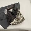 Холщовая сумка с леопардовым принтом Женская сумка Большая вместительная сумка через плечо Сумка-тоут