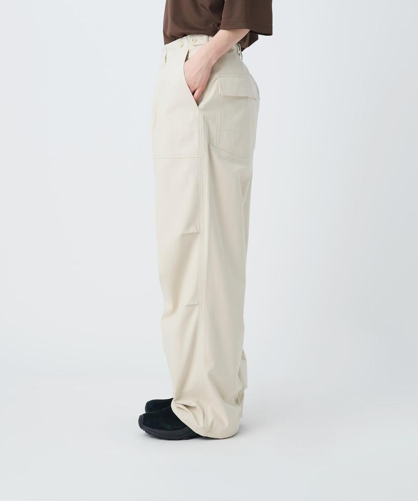 Snow Peak TAKIBI Herringbone Pants long pants for men and size M PT-26SU003 - Flame-retardant women, ECRU,