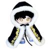Queen-b Plush Dress-Up King Cloak, 20cm, Costume, Noble, Royalty, Large, Kigurumi Outfit, Cape, Otaku Activities (Black)