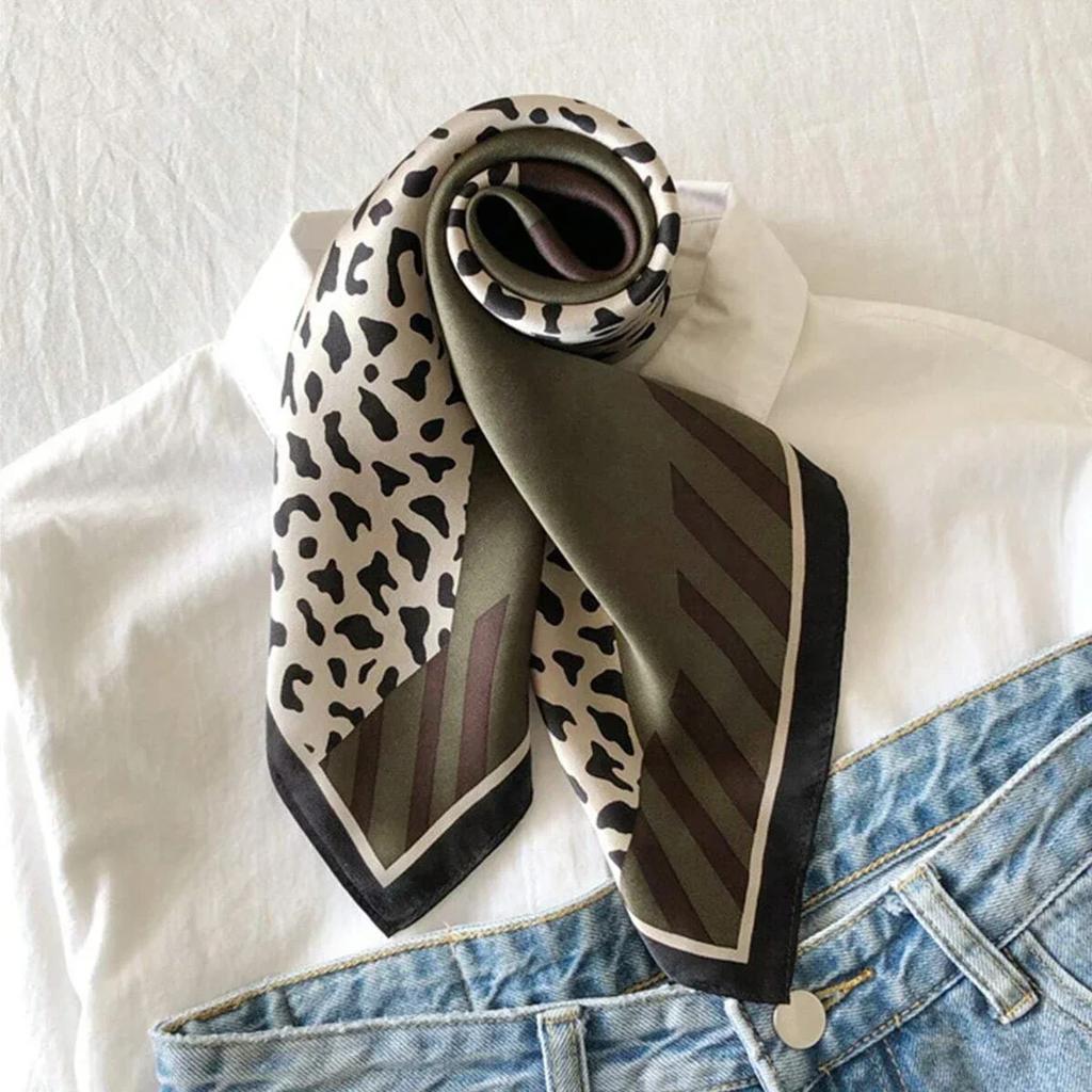 70 см розовый цветочный шелковый шарф для женщин, искусственный шелк, свежий и элегантный универсальный головной убор, одежда, сумки и квадратный шарф