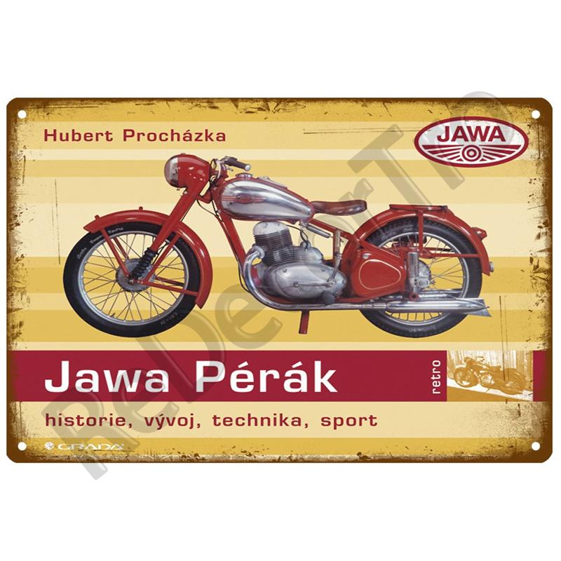 JAWA Vintage Wall Poster Vintage Retro Wall House Restaurant Decoration Plaque Metal Wall Decor Art Metal Sign Tin Sign Plate