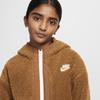 Nike Куртка Club Casual с капюшоном, удобная, модная, светло-коричневая, детские куртки HQ4882-281