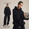 Chain Tide Menswear | Бархатный худи Осень/Зима 2025 - Унисекс, свободный, повседневный стиль