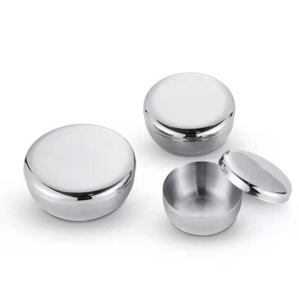 With Lid Korean Stainless Steel Bowl Single Layer Children Bowl Rice Bowl  Cream Foam