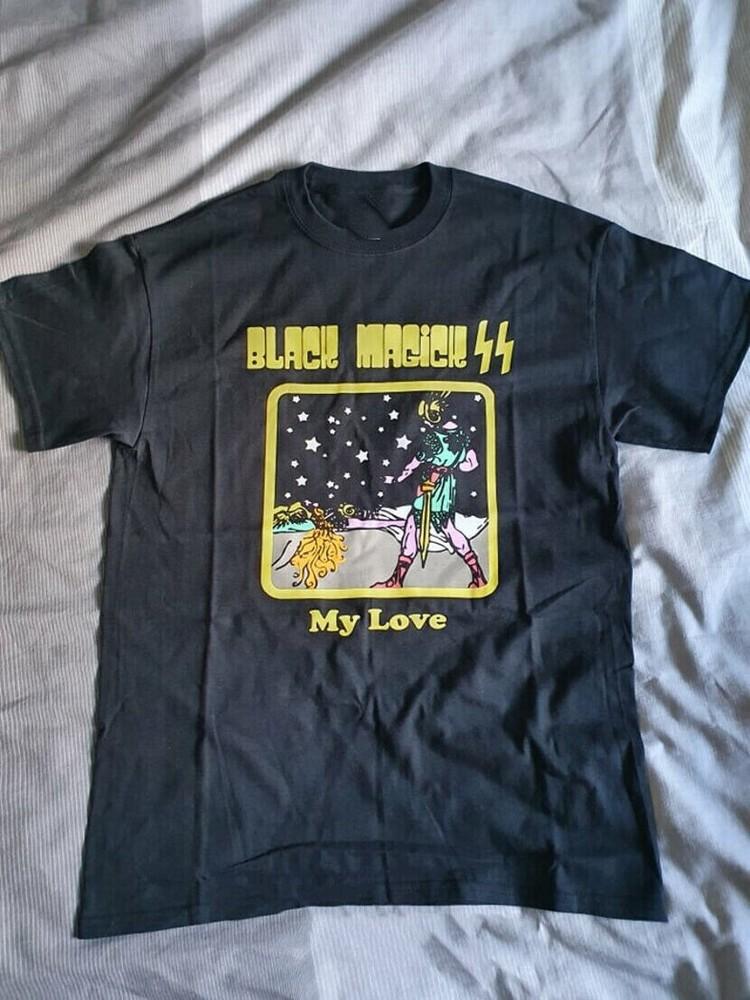 Винтажная черная рубашка Magick SS My Love Классическая черная Унисекс S-2345XL E1322 Унисекс Футболка