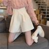 Women's High-Waist Woolen Shorts, Slim & Loose Wide-Leg Pants for Autumn/Winter 2023