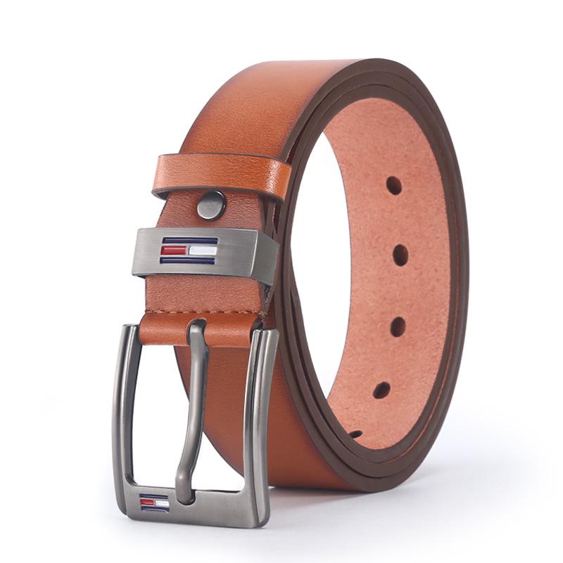 Мужской повседневный ремень из микрофибры в стиле ретро с пряжкой