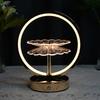 Chinese Style Table Lamp Bedroom Bedside Lamp Simple High-end Ornaments Creative Peony Small Night Light LED Decorative Built-in