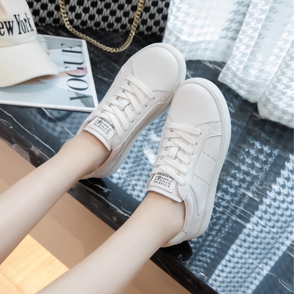 Thick-soled Heightening Little White Shoes Women's Versatile Shoes with Skirts Women's 2025 New Spring and Autumn Sports and Leisure Board Shoes