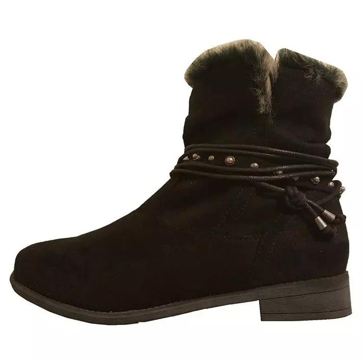 esmara black fur ankle boots size 36