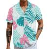 Men'S Casual Loose Short Sleeved Shirt Fashion Printed Shirt Top