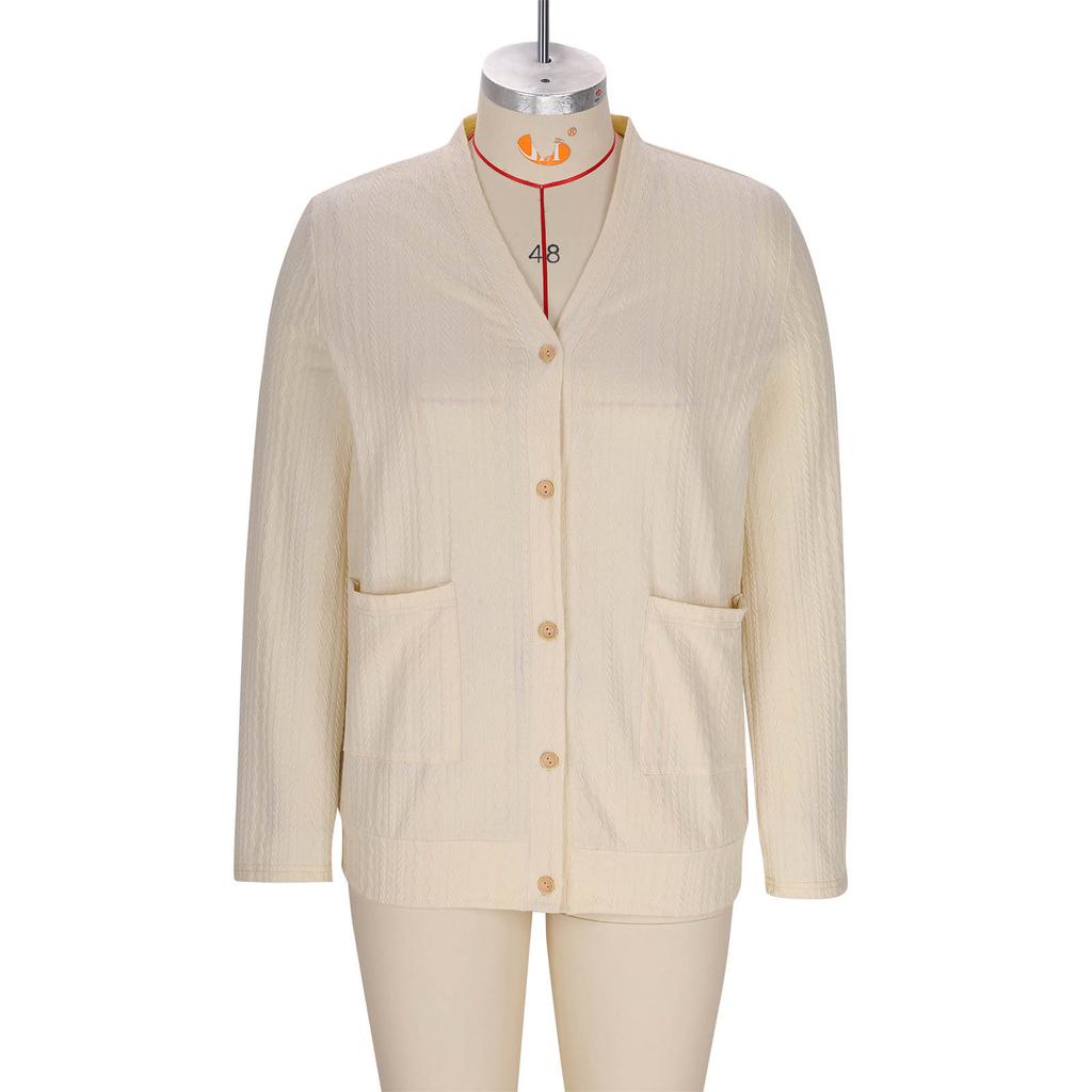 Women's Fashionable Casual Long Sleeve Solid Color Jacket