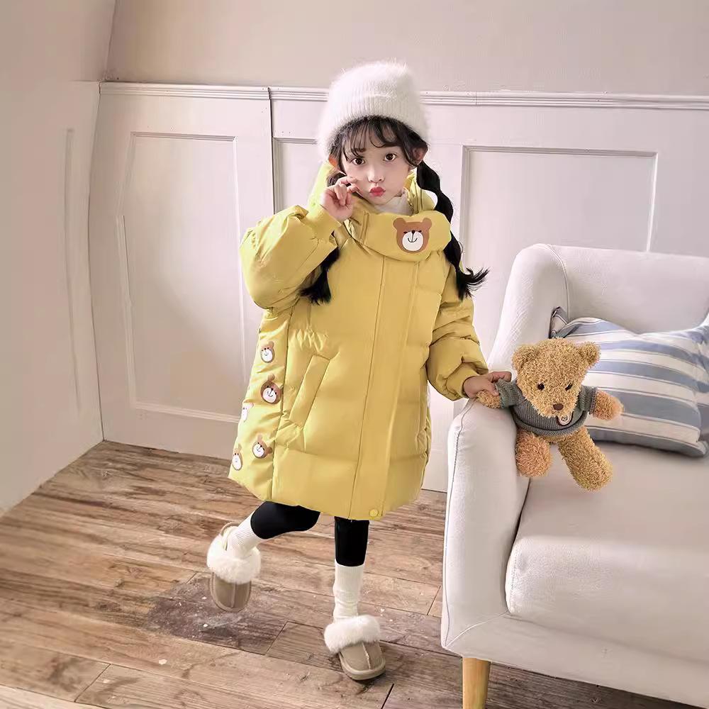 Пальто для девочек, пальто, куртка, ветровка, верхняя одежда, мультфильм, зима, осень, спорт, теплый, рождественский подарок, детская одежда