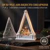 Led Tabletop Decoration Christmas House Shaped LED Candle Lantern Flameless Electric Hanging Night Light with Indoor Festive Lighting Santa