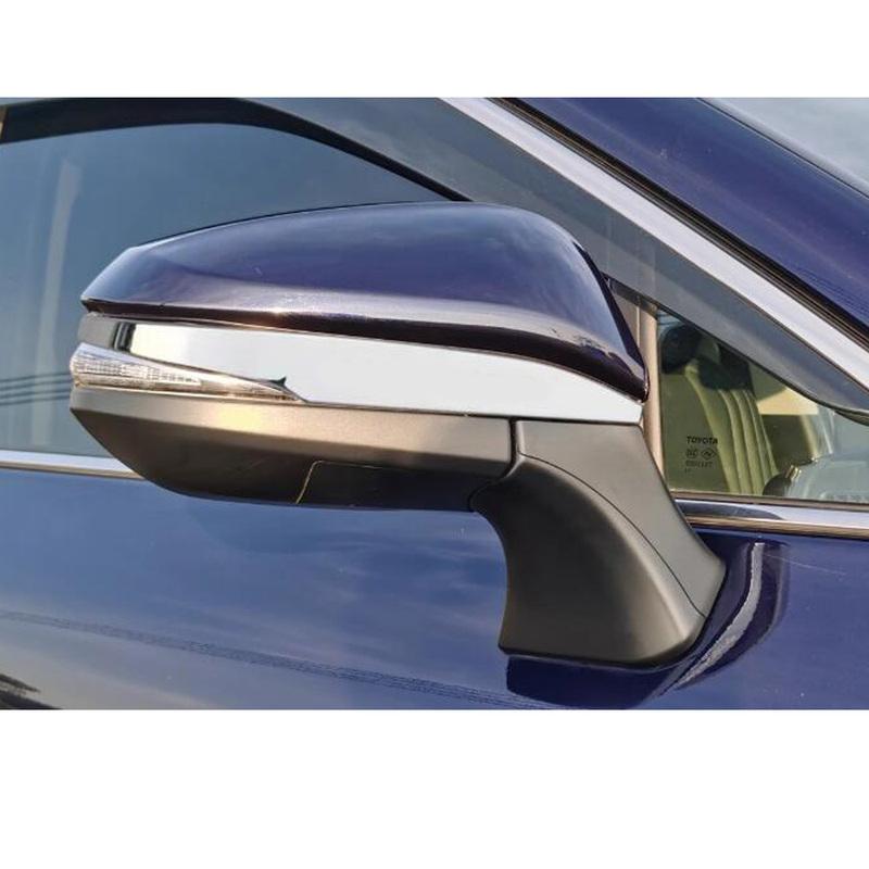 For Toyota Venza/Harrier 2024 ABS/Steel Frame Side Rearview Mirror Strip Cover Trim Sticker Eyebrow Accessories