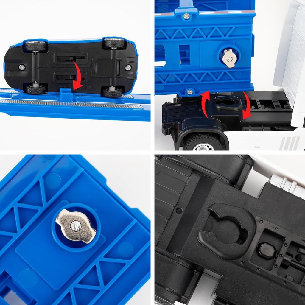 1/32 грузовик игрушечный грузовик со звуками и светом, прицеп-транспортер с откатным транспортером, транспортная игрушечная машинка, строительный грузовик, игрушка для детей и взрослых