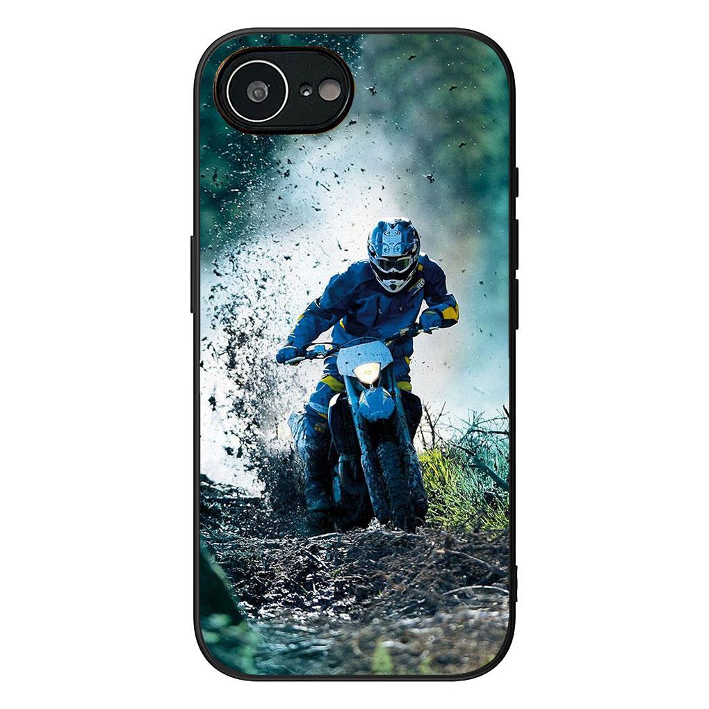 Soft Cover for Apple iPhone 17 16 14 15 Pro Max Plus 15+ 16E XR ProMax Air 16+ Coque Phone Case Motorcycle Sports Moto Cross