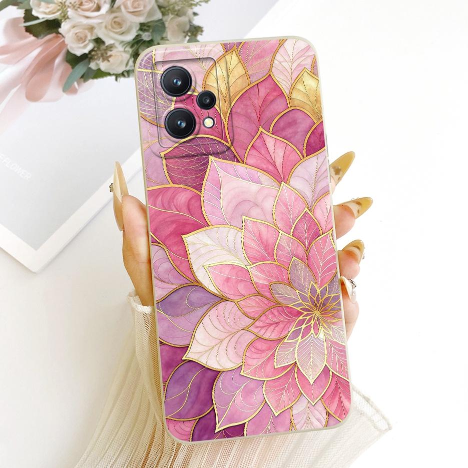 Чехол для Realme 9 Pro Plus, роскошный, с рисунком цветов, конфетный, из мягкого силикона, для Realme 9 Pro, Realme9 Pro+, задняя крышка, Fundas
